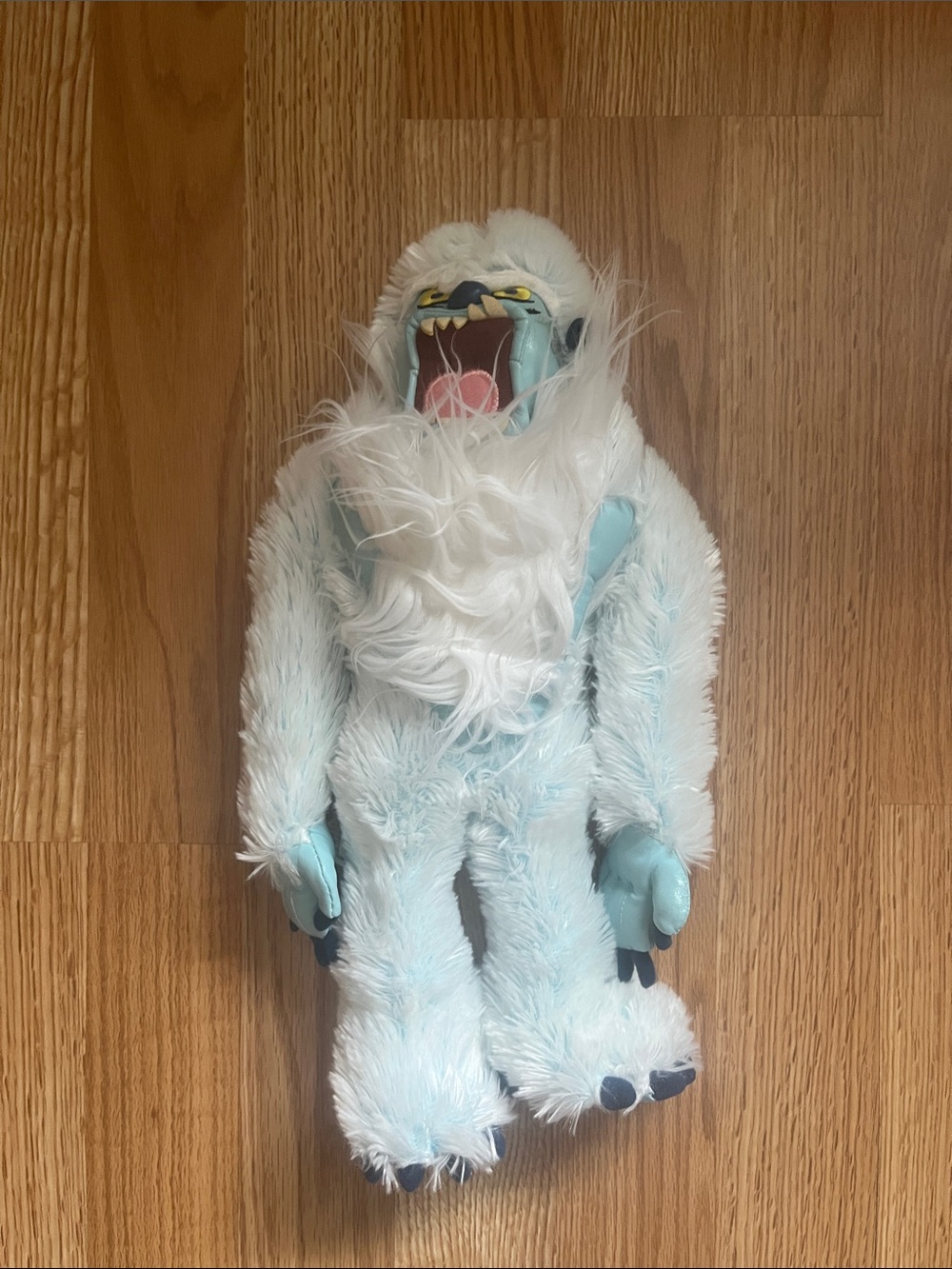 Disney Plush Yeti Monster - Light Blue and White Fur